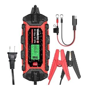 GOOLOO S4 4 Amp Car Battery Charger Automotive Smart Trickle Charger Maintainer